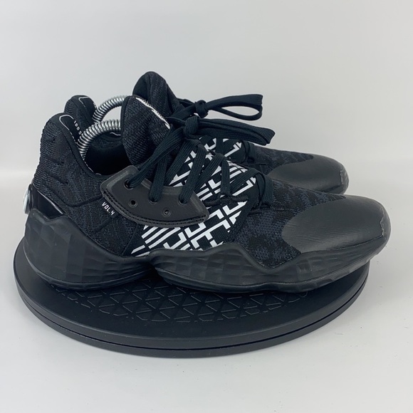 Adidas Harden Vol. 4 Black/White Basketball Shoes EH2410 Men's Size 6.5 - Picture 4 of 10